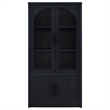 Coaster Riva 4-door Engineered Wood Tall Accent Cabinet LED Lighting in Black