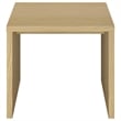 Coaster Canoga Engineered Wood Accent Side End Table in Light Oak