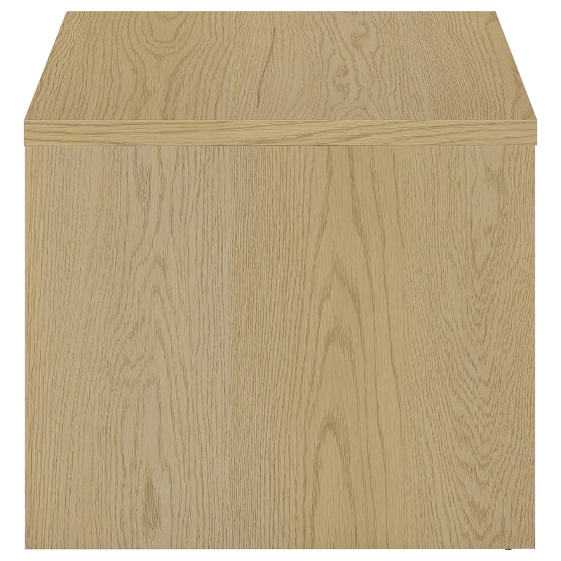 Coaster Canoga Engineered Wood Accent Side End Table in Light Oak