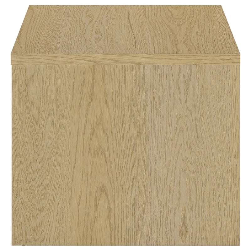 Coaster Canoga Engineered Wood Accent Side End Table in Light Oak