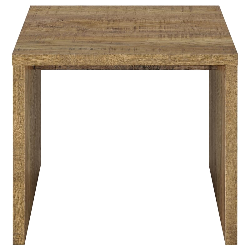 Coaster Canoga Engineered Wood Accent Side End Table in Mango Brown