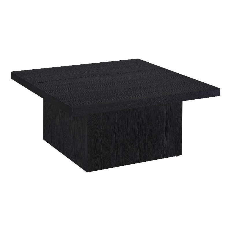 Coaster Devar Square Engineered Wood Cocktail Coffee Table in Black