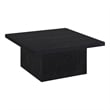 Coaster Devar Square Engineered Wood Cocktail Coffee Table in Black
