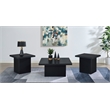 Coaster Devar 3-piece Square Engineered Wood Coffee Table Set in Black