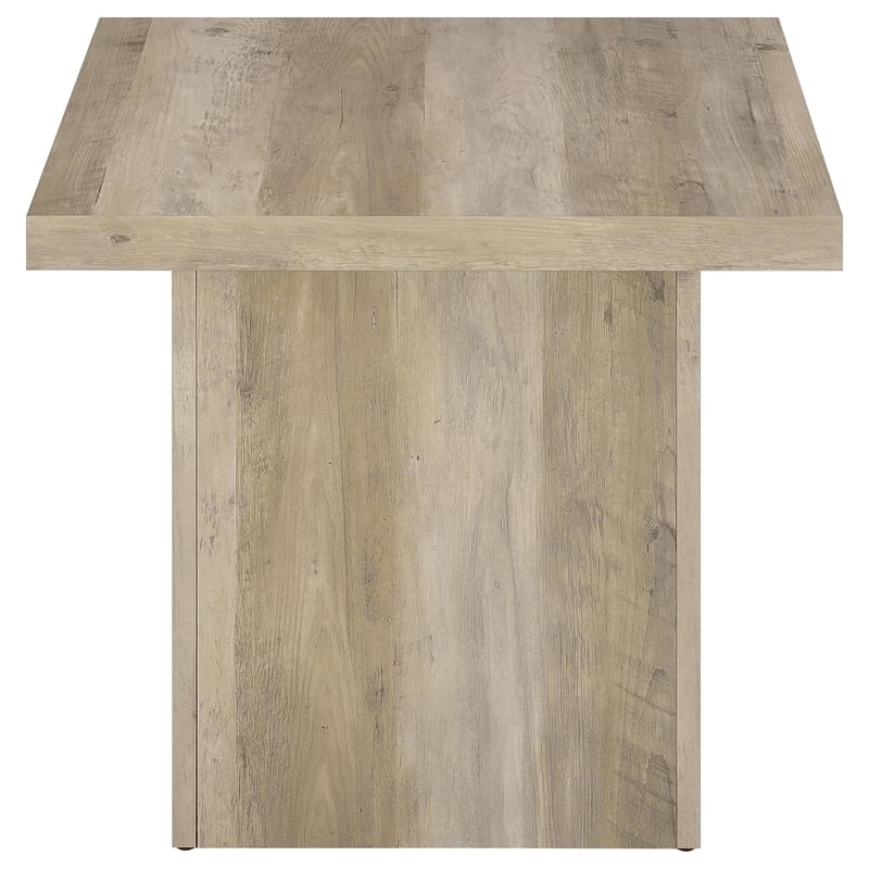 Coaster Devar 2-piece Square Engineered Wood Coffee Table Set in Distressed Pine