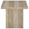Coaster Devar 3-piece Square Engineered Wood Coffee Table Set in Distressed Pine