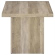 Coaster Devar 3-piece Square Engineered Wood Coffee Table Set in Distressed Pine