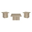 Coaster Devar 3-piece Square Engineered Wood Coffee Table Set in Distressed Pine