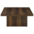 Coaster Devar 2-piece Square Engineered Wood Coffee Table Set in Dark Pine