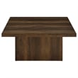 Coaster Devar 2-piece Square Engineered Wood Coffee Table Set in Dark Pine