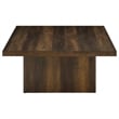 Coaster Devar 3-piece Square Engineered Wood Coffee Table Set in Dark Pine