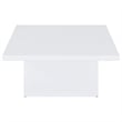 Coaster Devar 2-piece Square Engineered Wood Coffee Table Set White High Gloss