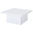 Coaster Devar 2-piece Square Engineered Wood Coffee Table Set White High Gloss