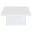 Coaster Devar 3-piece Square Engineered Wood Coffee Table Set White High Gloss