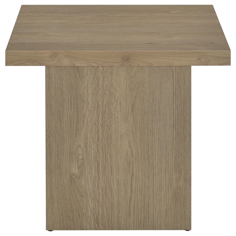 Coaster Devar Square Engineered Wood Side End Table in Latte