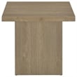 Coaster Devar Square Engineered Wood Side End Table in Latte