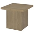 Coaster Devar Square Engineered Wood Side End Table in Latte