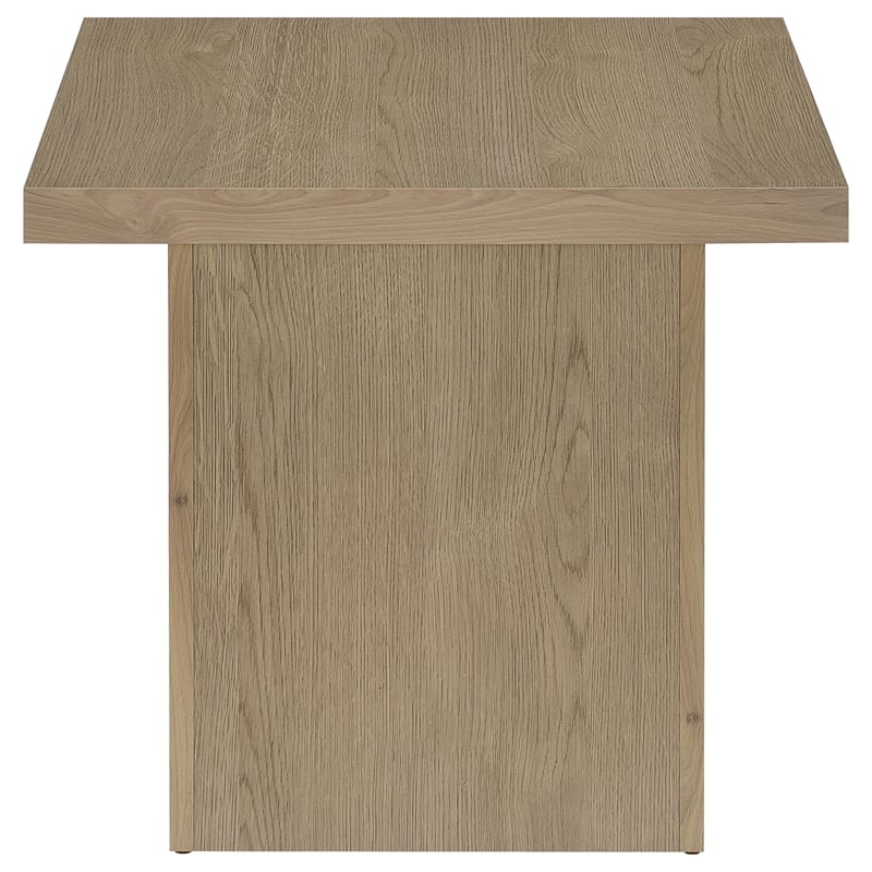 Coaster Devar Square Engineered Wood Side End Table in Latte
