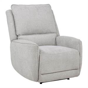 Coaster Sylmar Chenille Fabric Upholstered Power Recliner in Dove Gray
