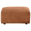 Coaster Burnett Chenille Upholstered Ottoman in Burnt Orange