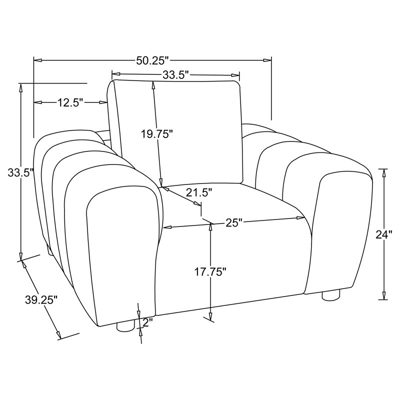 Coaster Burnett 4-piece Chenille Upholstered Sofa Set in Ivory