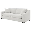 Coaster Ashlyn Transitional Fabric Upholstered Track Arm Sofa in Sand