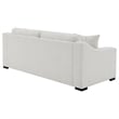 Coaster Ashlyn Transitional Fabric Upholstered Track Arm Sofa in Sand