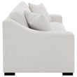 Coaster Ashlyn Transitional Fabric Upholstered Track Arm Sofa in Sand