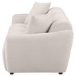 Coaster Destino Upholstered Chenille Splayed Arm Sofa in Beige