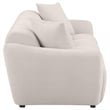 Coaster Destino Upholstered Chenille Splayed Arm Sofa in Beige