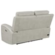 Coaster Brickston Faux Leather 2 PC Triple Power Reclining Sofa Set in Gray