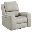 Coaster Brickston Faux Leather 3 PC Triple Power Reclining Sofa Set in Gray