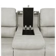 Coaster Brickston Faux Leather 3 PC Triple Power Reclining Sofa Set in Gray