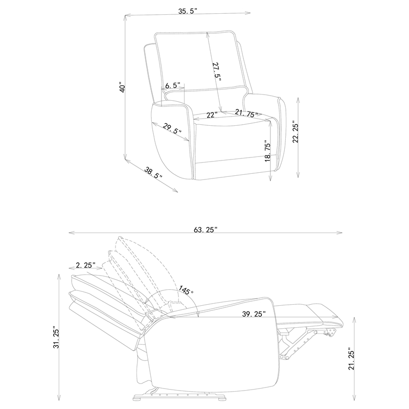 Coaster Sylmar 3-piece Chenille Fabric Power Reclining Sofa Set in Dove Gray