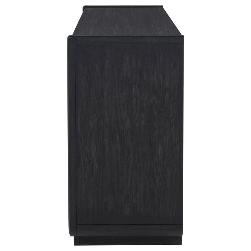 Coaster Leandro 2-Drawer Wood Dining Sideboard Server in Burnished Black
