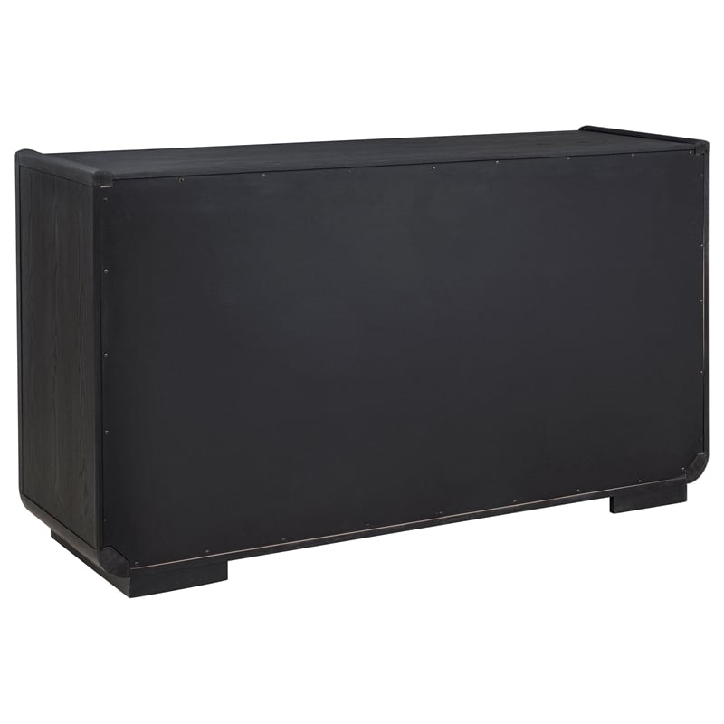 Coaster Leandro 2-Drawer Wood Dining Sideboard Server in Burnished Black