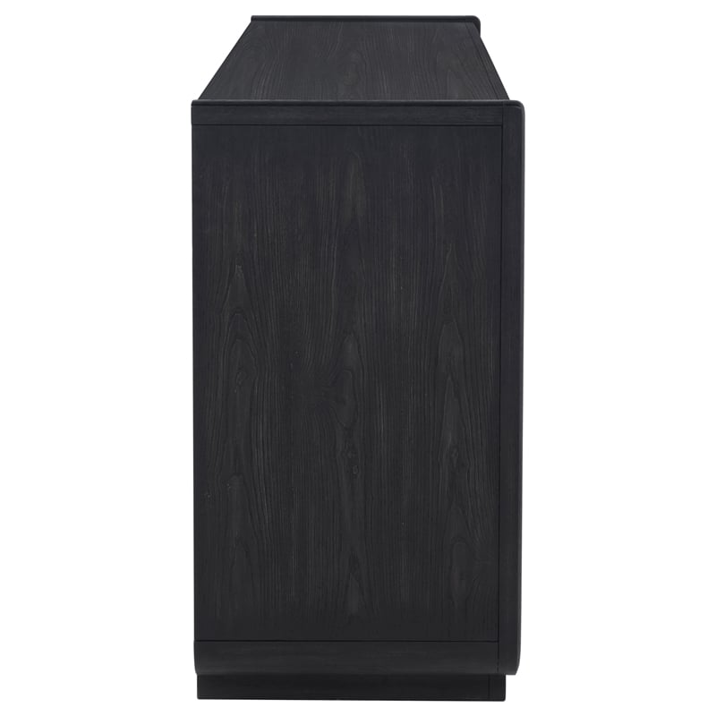 Coaster Leandro 2-Drawer Wood Dining Sideboard Server in Burnished Black