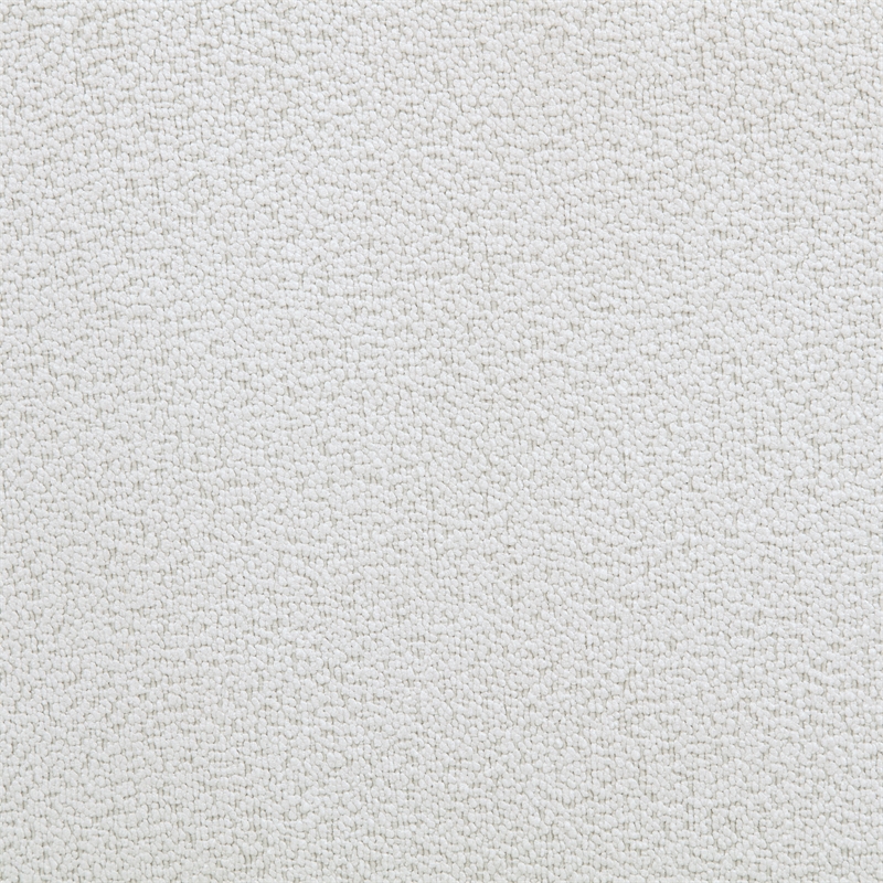 Coaster Remuda Upholstered Boucle Fabric Round Storage Ottoman in Ivory White