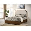 Coaster Garland Traditional Wood Queen Panel Bed in Cream/Brown Cherry
