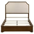 Coaster Garland Traditional Wood Queen Panel Bed in Cream/Brown Cherry