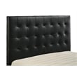 Coaster Medley Transitional Genuine Leather Queen Platform Bed in Black