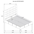 Coaster Medley Transitional Genuine Leather Queen Platform Bed in Black