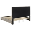 Coaster Medley Transitional Genuine Leather Eastern King Platform Bed in Tan