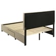 Coaster Wheatland 4-Drawer Fabric Upholstered Queen Storage Bed in Brown