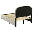 Coaster Marianna 4-Drawer Upholstered Velvet Full Storage Bed in Cream