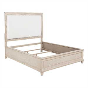 Coaster Pembroke 66&quot Coastal Wood Queen Panel Bed in Washed Oak/Cream