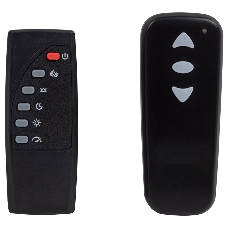 Coaster Tisdall Fabric Eastern King Flame Visualizer Wingback TV Bed in Black