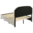 Coaster Marianna 4-Drawer Upholstered Velvet Queen Storage Bed in Cream