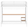 Coaster Bettoni Transitional Steel Full Over Twin Workstation Bunk Bed in White