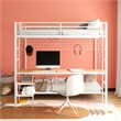 Coaster Bettoni Transitional Steel Full Over Twin Workstation Bunk Bed in White